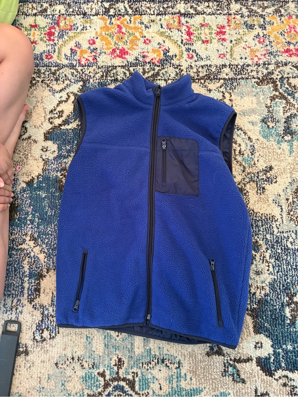 GAP Kids Navy Blue Sherpa-Lined Jacket